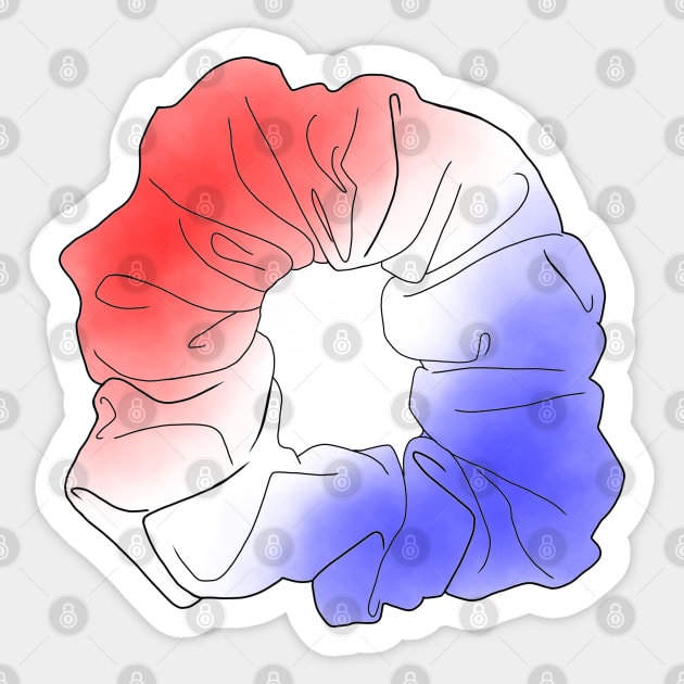 4th of July Scrunchie Sticker by Feisty Designs 